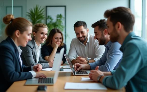 Team di Sistema Alberghiero Italia al lavoro su un progetto software