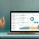 Dashboard software su schermo laptop
